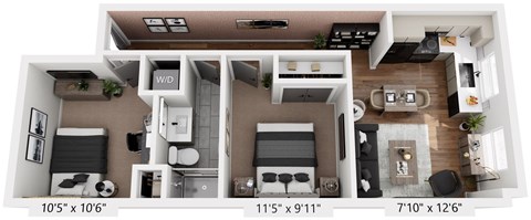 2 bed 1 bath at The Avenue Lofts Golden Apartments, Colorado, 80401